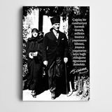 Dekolata Atatürk Çağdaş Yaşamak 30x40 cm Kanvas Tablo