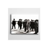 Dekolata Atatürk İzmir'de 24 Haziran 1934 85x120 cm Kanvas Tablo