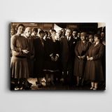 Dekolata Atatürk Karadeniz Vapurunda 1926 40x60 cm Kanvas Tablo
