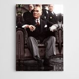 Dekolata Atatürk Koltukta 70x100 cm Kanvas Tablo