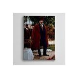 Dekolata Atatürk Palto ve Baston 85x120 cm Kanvas Tablo