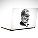 Dekolata Atatürk Portresi Laptop Sticker 12 Inch (29X24Cm)