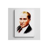 Dekolata Atatürk Renkli Portre 30x40 cm Kanvas Tablo