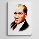 Dekolata Atatürk Renkli Portre 40x60 cm Kanvas Tablo