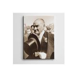 Dekolata Atatürk Şapka 50x70 cm Kanvas Tablo