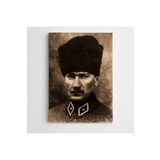 Dekolata Atatürk Şayap Kalpak 1922 100x140 cm Kanvas Tablo