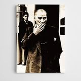 Dekolata Atatürk Sigara İçerken 30x40 cm Kanvas Tablo