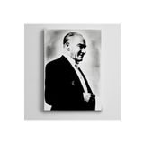 Dekolata Atatürk Siyah Beyaz 13 70x100 cm Kanvas Tablo