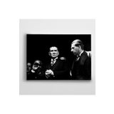 Dekolata Atatürk Siyah Beyaz 19 85x120 cm Kanvas Tablo