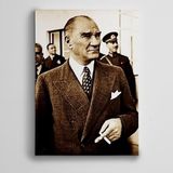 Dekolata Atatürk Tablosu Dürbün ve Atatürk 30x40 cm Kanvas Tablo