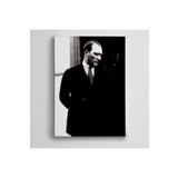 Dekolata Atatürk Tablosu Siyah Beyaz 140x200 cm Kanvas Tablo