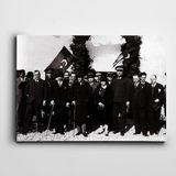 Dekolata Atatürk Tablosu Siyah Beyaz 40x60 cm Kanvas Tablo