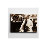 Dekolata Atatürk Tablosu Tarabya 1927 Atatürk 85x120 cm Kanvas Tablo