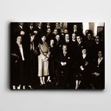 Dekolata Atatürk Tablosu Türk Ocağı Ziyareti Atatürk 40x60 cm Kanvas Tablo