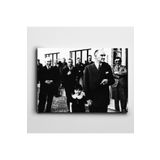Dekolata Atatürk Tablosu Ülkü Adatepe ve Atatürk 35x50 cm Kanvas Tablo