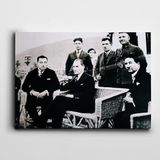 Dekolata Atatürk ve Eşrafı 20x30 cm Kanvas Tablo