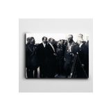 Dekolata Atatürk ve İran Şahı 1934 140x200 cm Kanvas Tablo