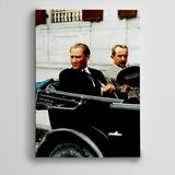 Dekolata Atatürk ve İsmet İnönü 2 25x35 cm Kanvas Tablo