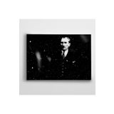Dekolata Atatürk ve Kar 100x140 cm Kanvas Tablo
