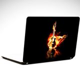 Dekolata Ateşli Gitar 34x24 cm Laptop Sticker