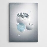 Dekolata Dağ Modern Sanat 100x140 cm Kanvas Tablo