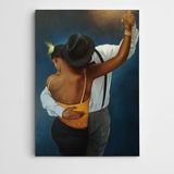 Dekolata Dans Eden Kadın Ve Adam 85x120 cm Kanvas Tablo