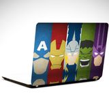 Dekolata Fantastik Kahramanlar Renkler 34x24 cm Laptop Sticker