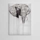 Dekolata Fil 70x100 cm Kanvas Tablo