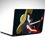 Dekolata Gitar 25x19 cm Laptop Sticker