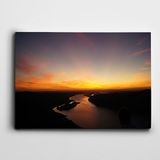 Dekolata Gün Batımı Doğa Manzara 100x140 cm Kanvas Tablo