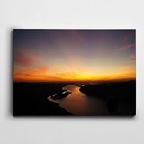 Dekolata Gün Batımı Doğa Manzara 35x50 cm Kanvas Tablo
