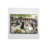 Dekolata İnsanlar Ve Saksıda Çiçekler 35x50 cm Kanvas Tablo