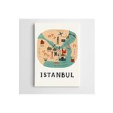 Dekolata İstanbul Suriçi Modern Sanat 70x100 cm Kanvas Tablo