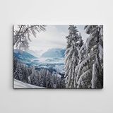 Dekolata Karlı Dağ 2 70x100 cm Kanvas Tablo