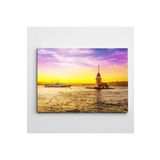 Dekolata Kız Kulesi Gün Batımı 85x120 cm Kanvas Tablo