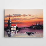 Dekolata Kız Kulesi Manzara 20x30 cm Kanvas Tablo