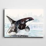 Dekolata Köpek Balığı 100x140 cm Kanvas Tablo