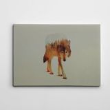 Dekolata Kurt ve Ağaç Kanvas Tablo 30 x 40 CM