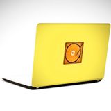 Dekolata Kütük ve Pikap Minimal 35x26 cm Laptop Sticker