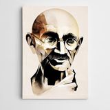 Dekolata Mahatma Gandhi 85x120 cm Kanvas Tablo