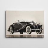Dekolata Mercedes Retro 40x60 cm Kanvas Tablo