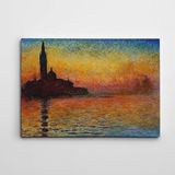 Dekolata Monet San Giorgio Maggiore at Dus Kanvas Tablo 20 x 30 CM