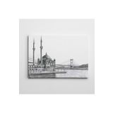 Dekolata Ortaköy Siyah Beyaz 85x120 cm Kanvas Tablo