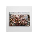Dekolata Osmanlı Kadırgaları 50x70 cm Kanvas Tablo