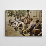 Dekolata Osmanlı Sakal Traşı 35x50 cm Kanvas Tablo