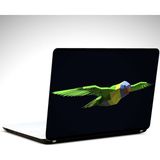 Dekolata Papağan Low Poly 38x27 cm Laptop Sticker