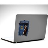 Dekolata Police Box Dr Who 35x26 cm Laptop Sticker