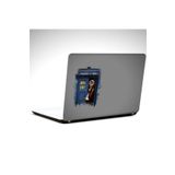 Dekolata Police Box Dr Who 38x27 cm Laptop Sticker