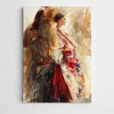 Dekolata Renkler Elbise Modern Sanat 50x70 cm Kanvas Tablo