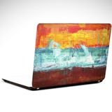 Dekolata Renkli Çizgiler Soyut Laptop Sticker 17 inch (39X27CM)